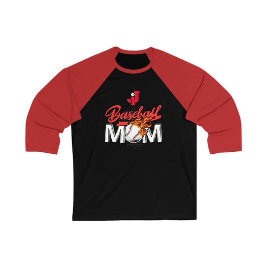 Jackson Baseball Mom Long Sleeve Shirt 3\4 Sleeve Baseball Tee