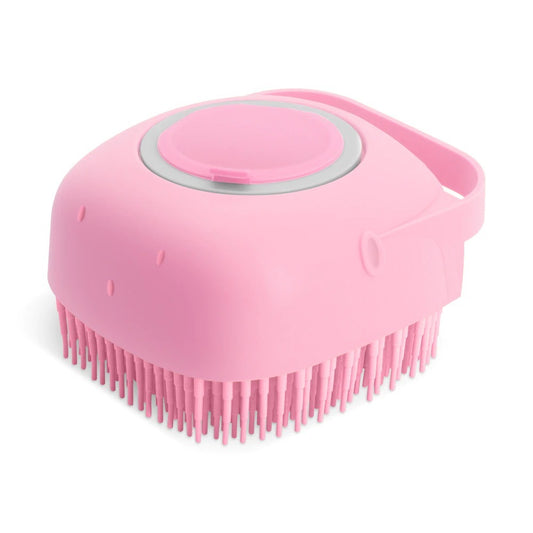Pet Dog Shampoo Massager Brush Cat Massage Comb Grooming Scrubber Shower Brush For Bathing Short Hair Soft Silicone Brushes New