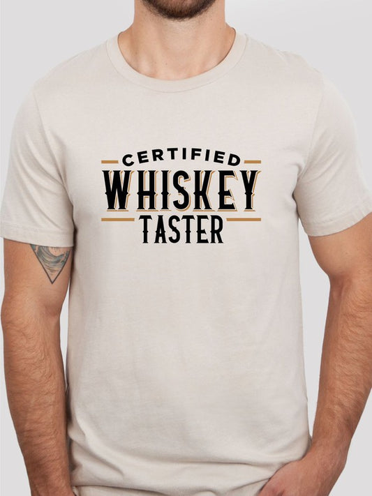 Certified Whiskey Taster Crew Neck Softstyle Tee Shirt