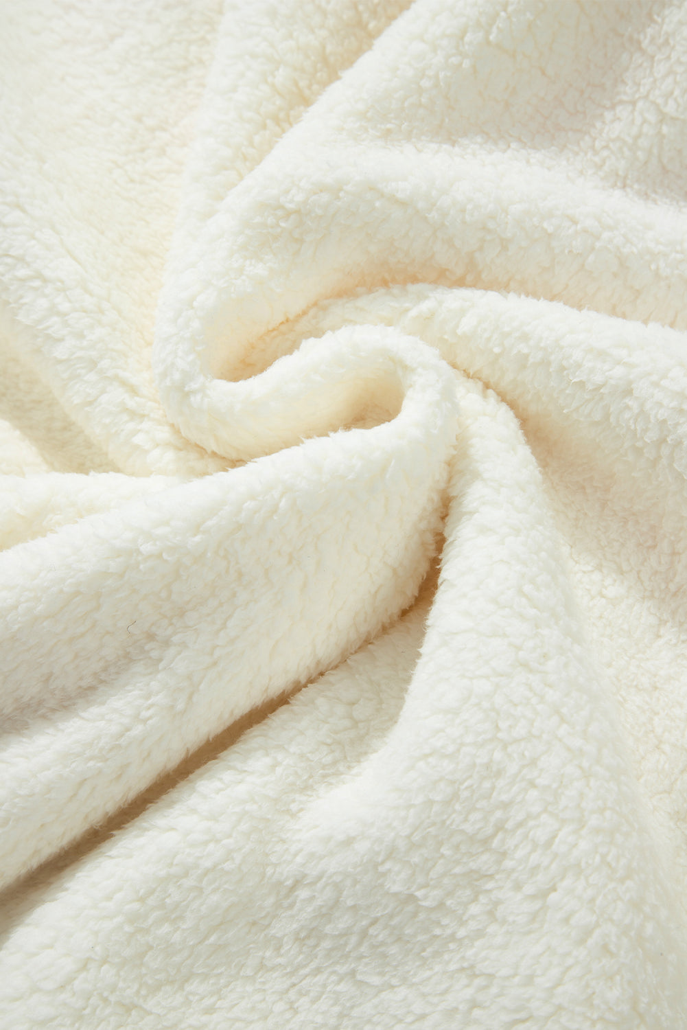 HOWDY Patched Round Neck Sherpa Sweatshirt Cowgirl