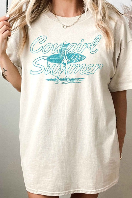 COWGIRL SUMMER WESTERN OVERSIZED TEE Shirt