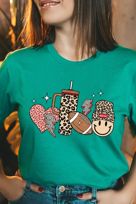 Boujee Cute Football Graphic Tee Shirt