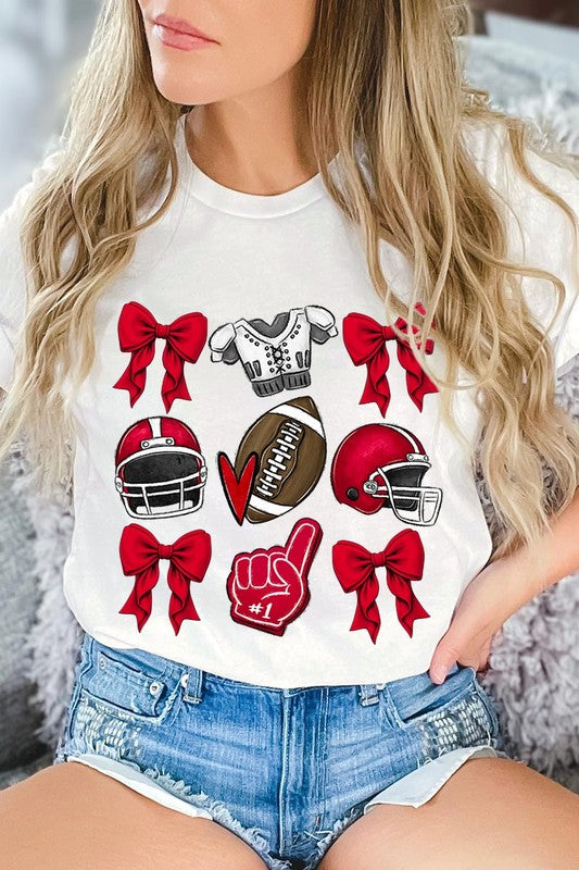Coquette Football Graphic Tee Shirt