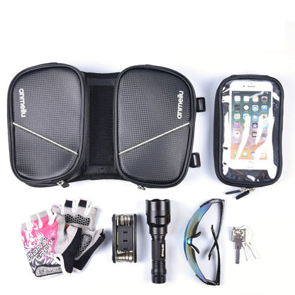 Bicycle Saddle Bag Bike Front Beam Bag Mobile Phone Touch Screen Bag Riding Equipment