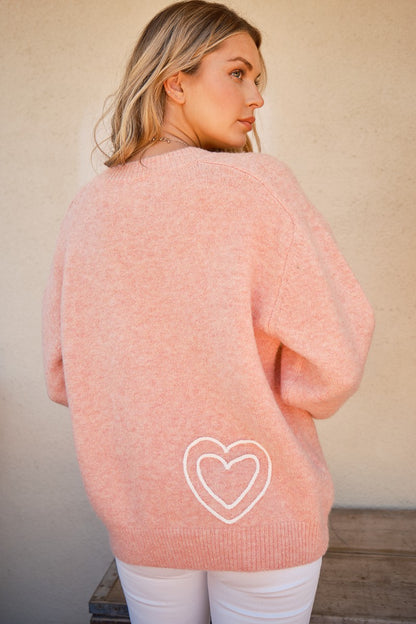 The WIFEY & Heart Round Neck Sweater