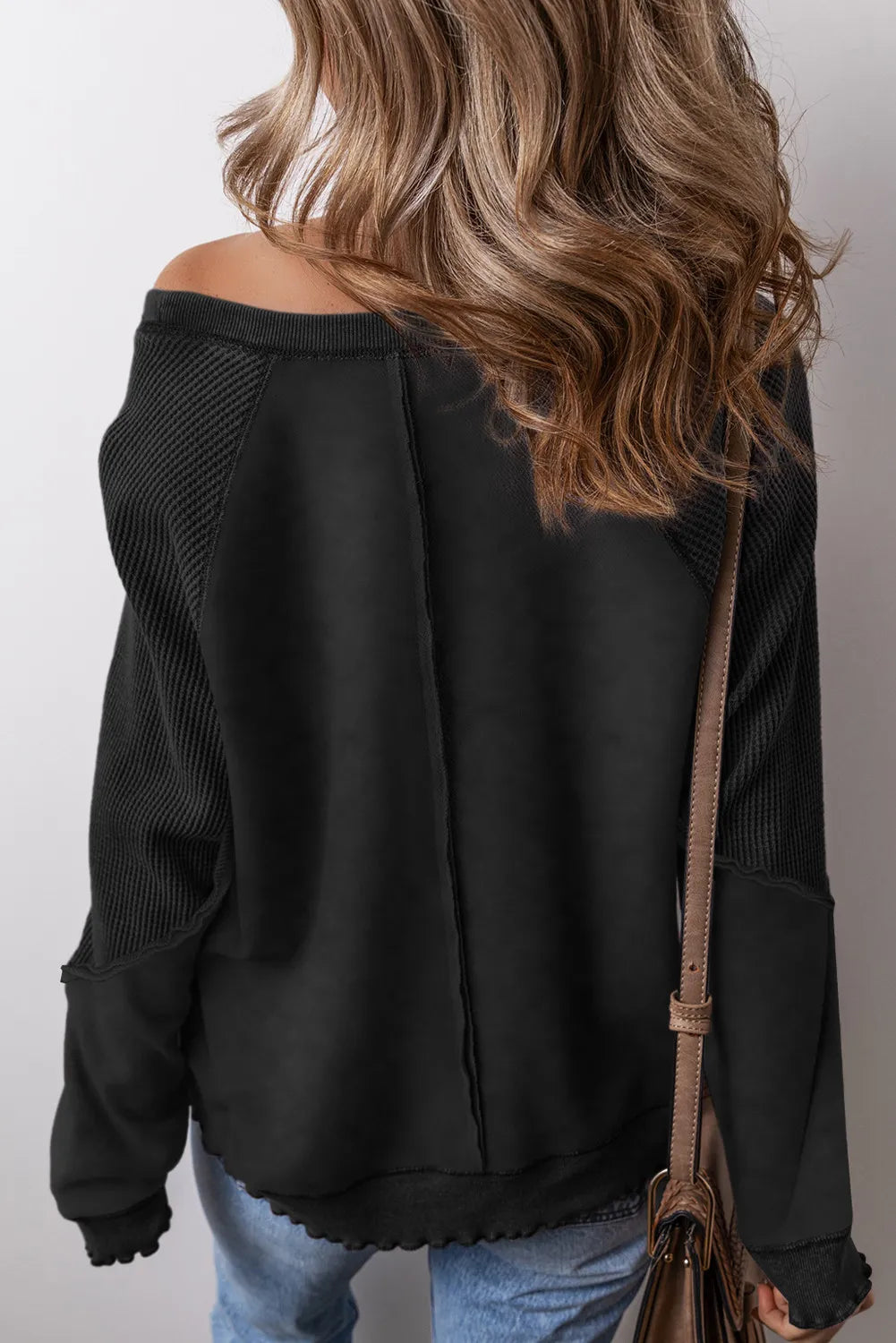 Exposed Seam Long Sleeve Sweatshirt Women’s