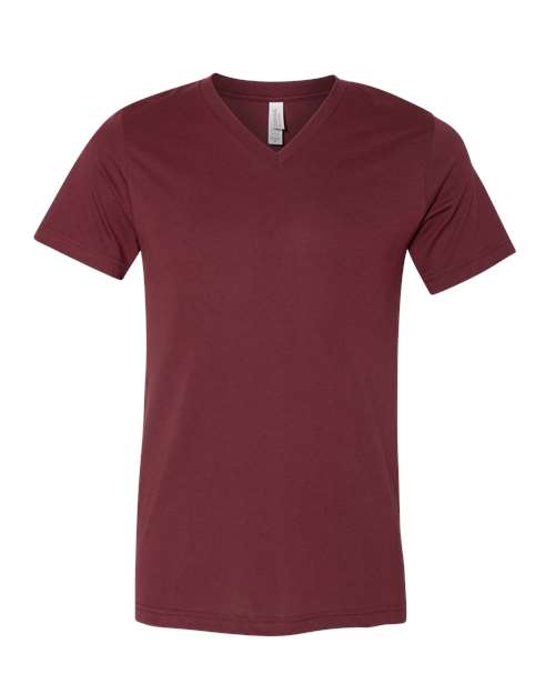 Heather CVC V-Neck Tee