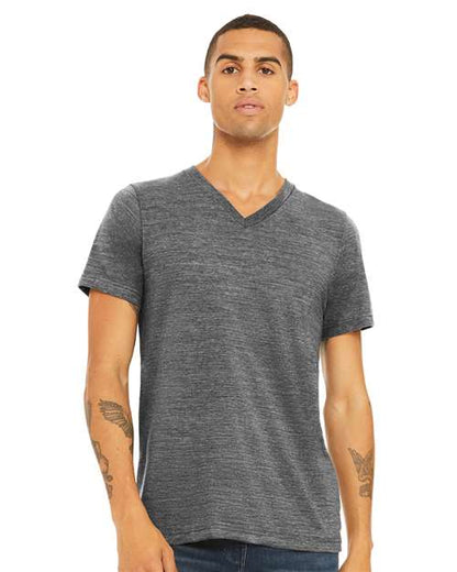 Textured Jersey V-Neck Tee