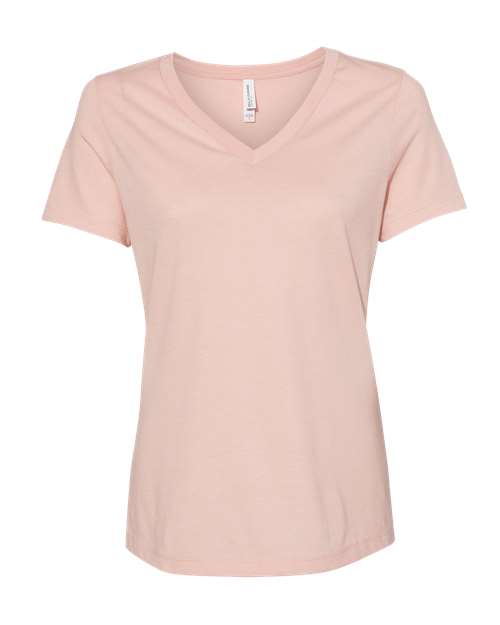 Women's Relaxed Heather CVC V-Neck Tee