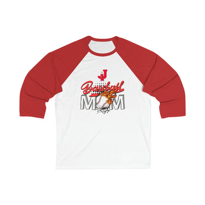 Jackson Baseball Mom Long Sleeve Shirt 3\4 Sleeve Baseball Tee