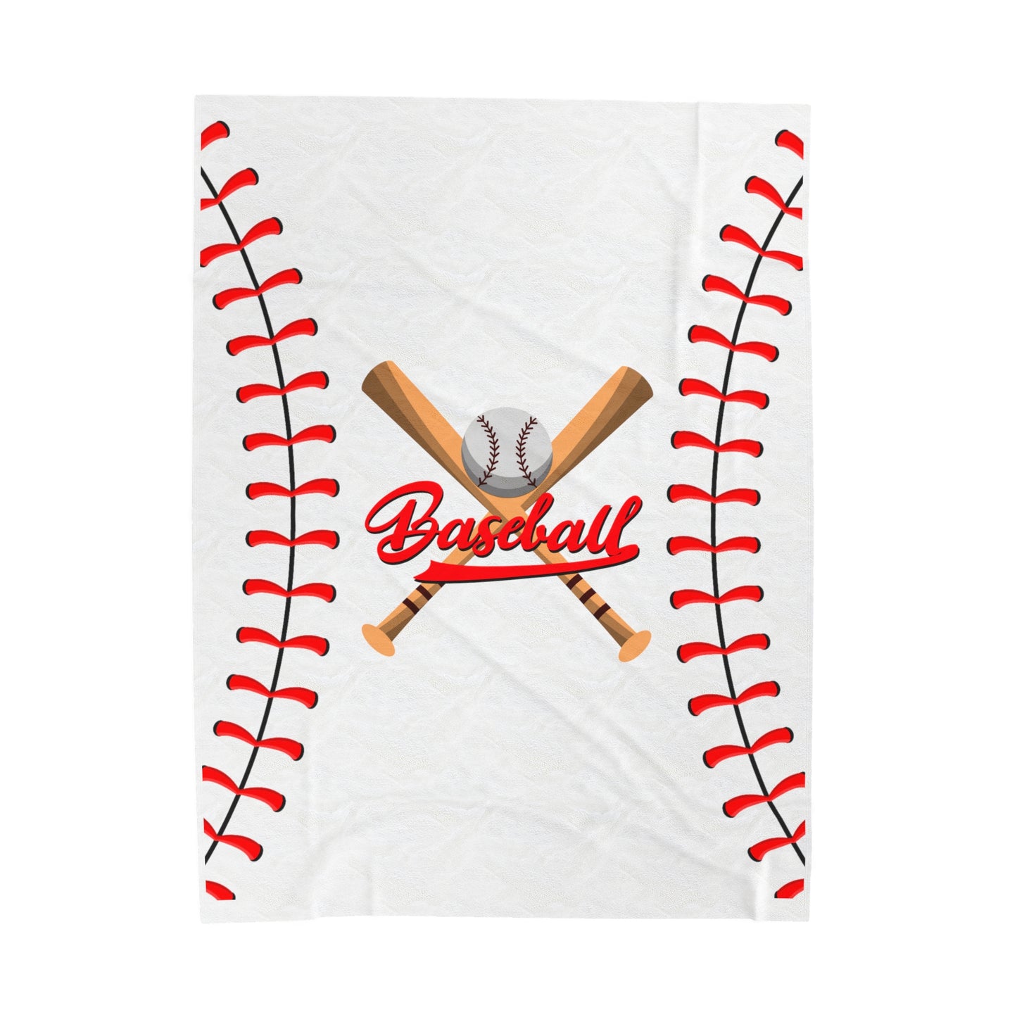 Baseball Plush Blanket Velveteen Plush Blanket