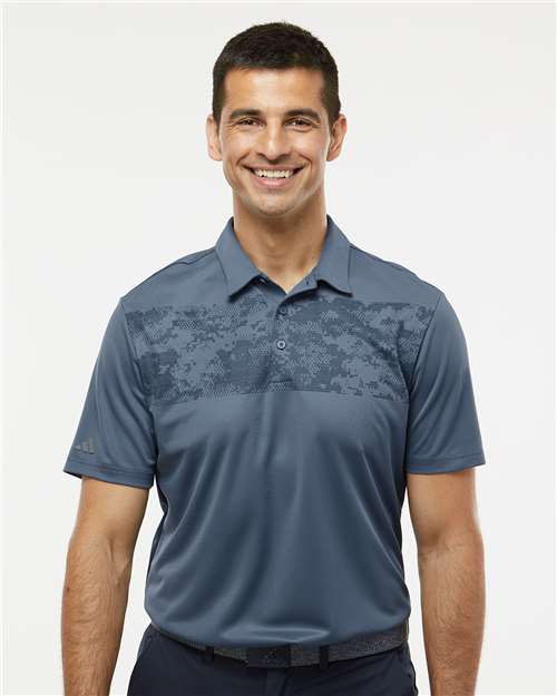 Camo Chest Print Polo