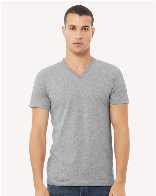 Heather CVC V-Neck Tee