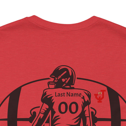 Personalized Custom Football Mom Unisex Jersey Short Sleeve Tee Shirt Bella & Canvas