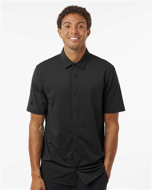 Adidas Button Down Short Sleeve Shirt