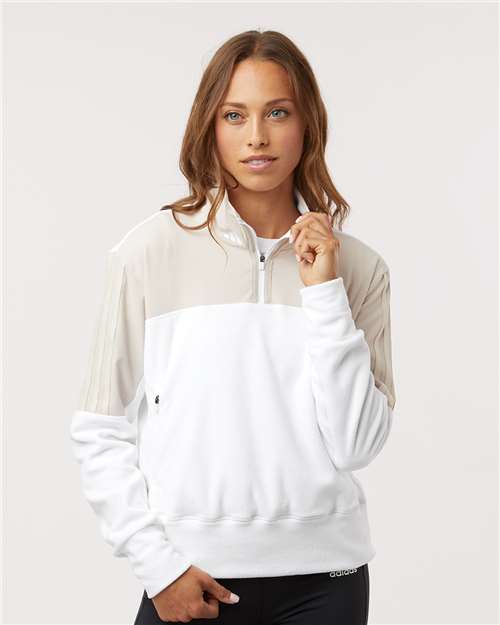 Adidas Women's Fleece Quarter-Zip Pullover