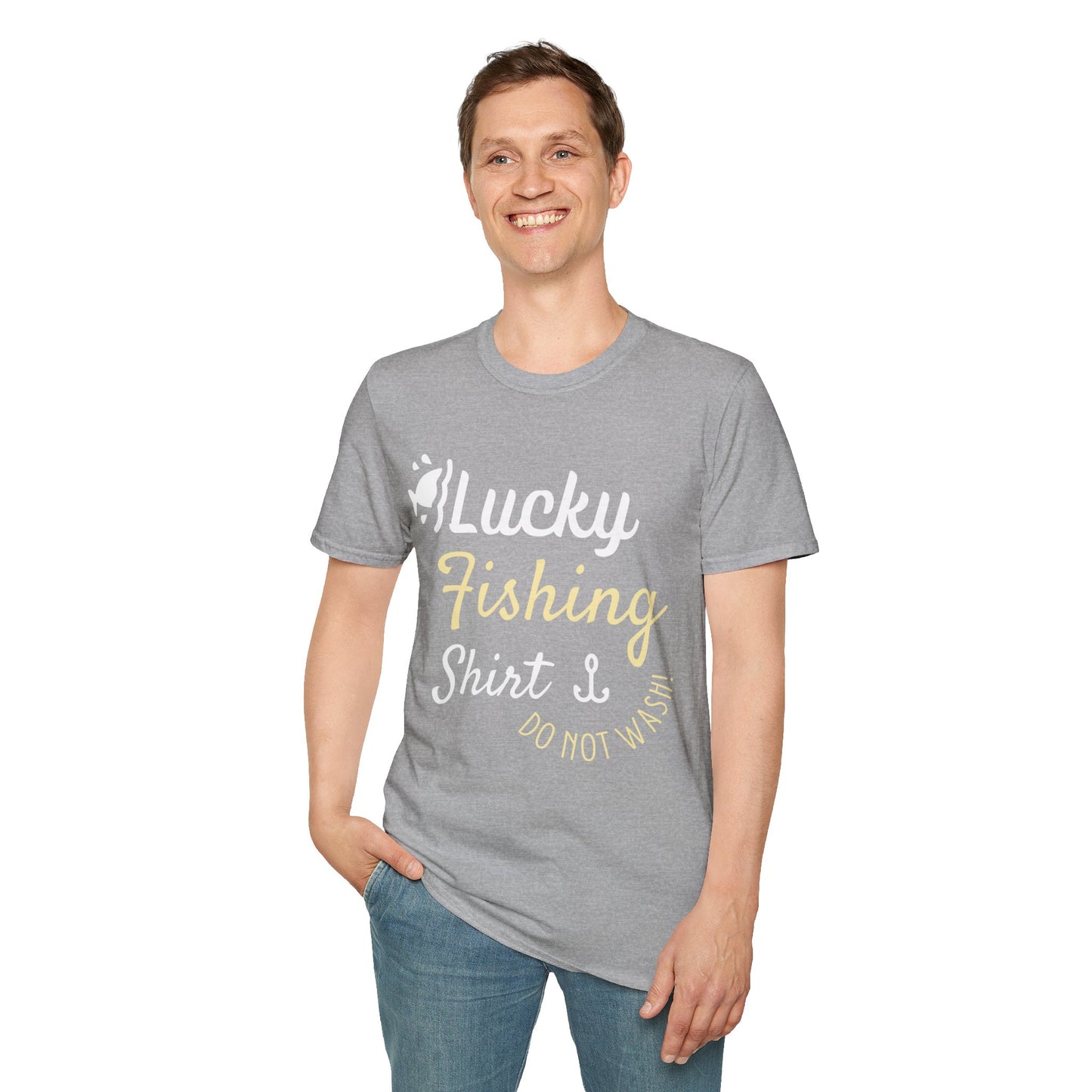 Lucky Fishing Shirt Unisex Softstyle T-Shirt