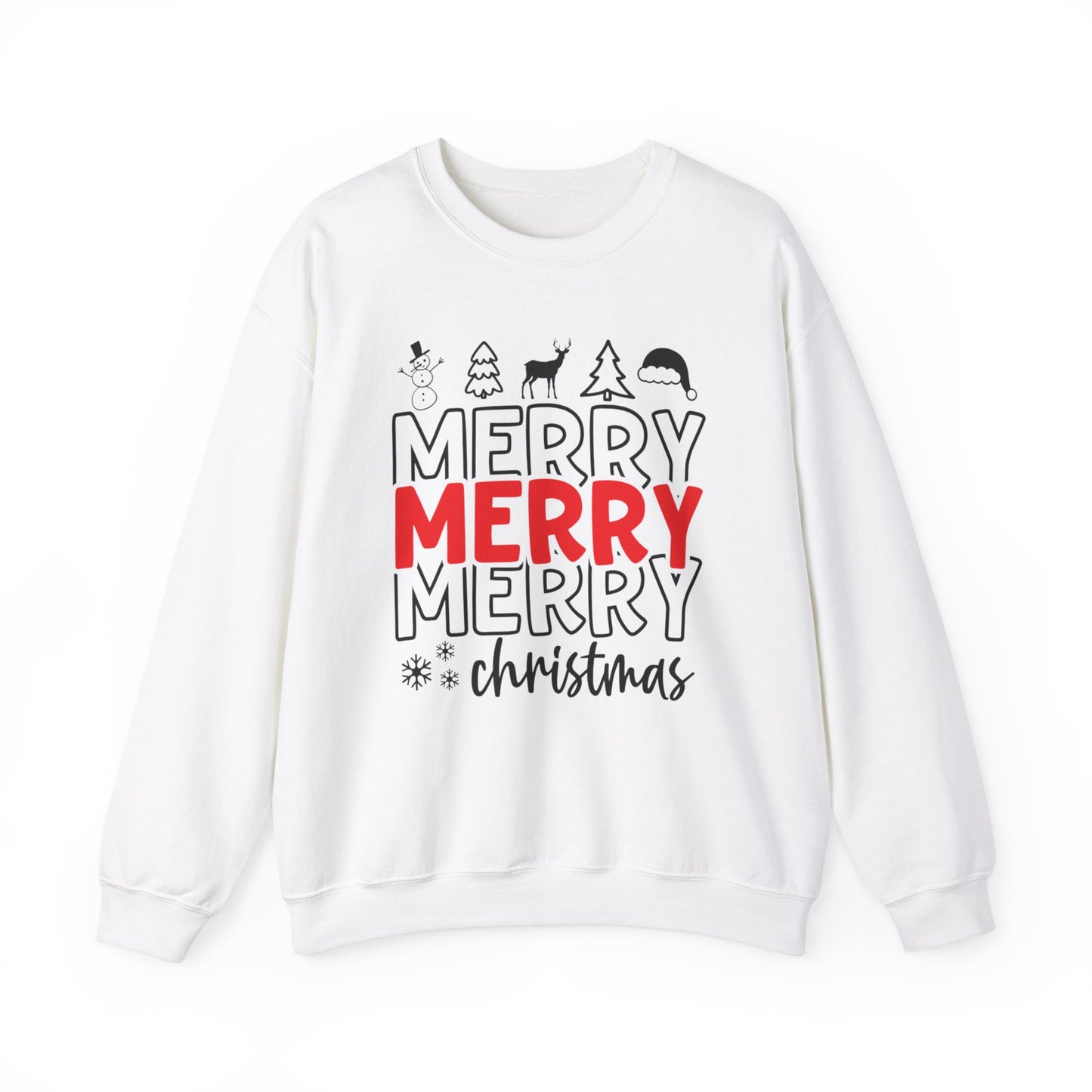 Merry Christmas Crewneck Unisex Sweatshirt Christmas Sweater Holidays Gift