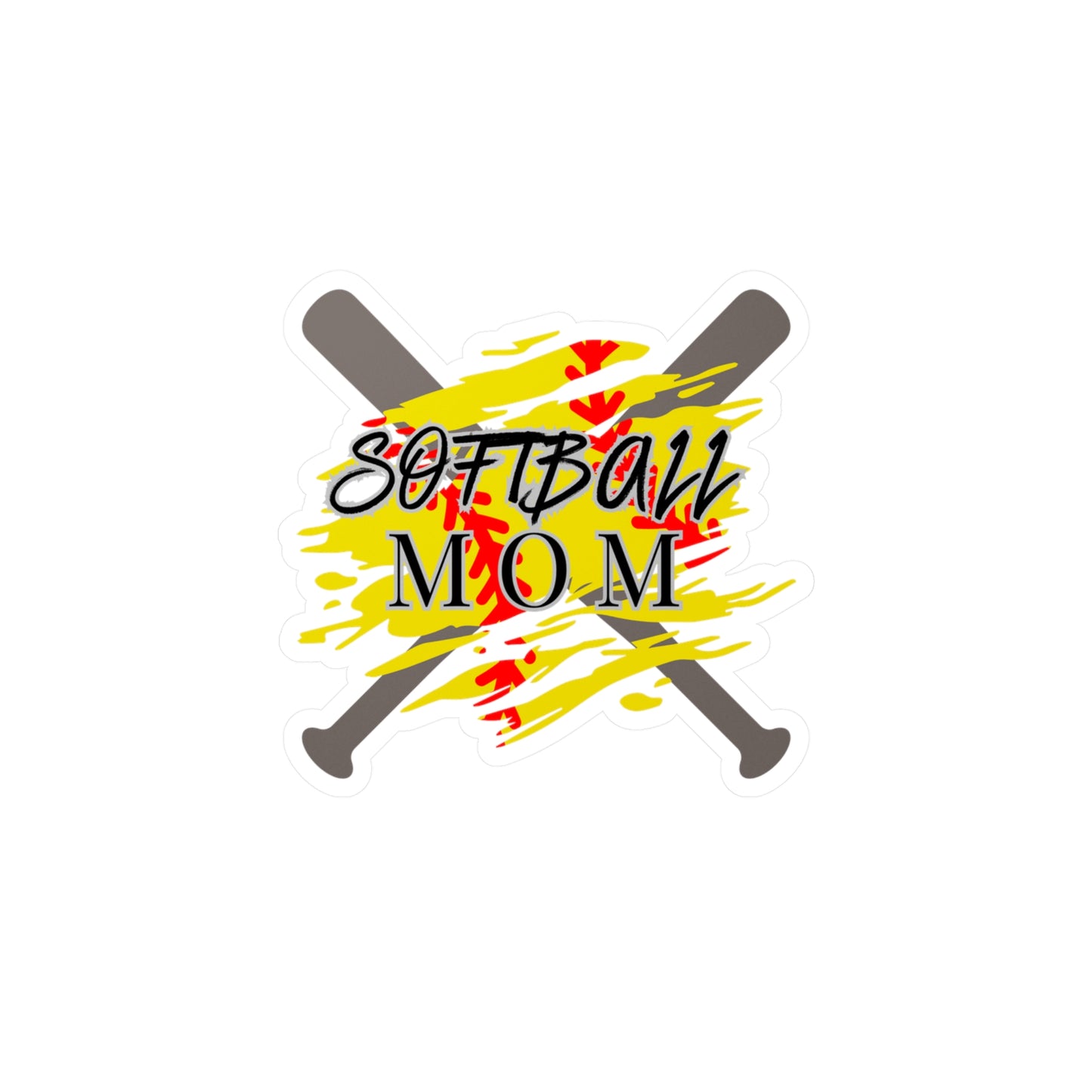 Softball Mom Stickers Kiss-Cut Vinyl Decals