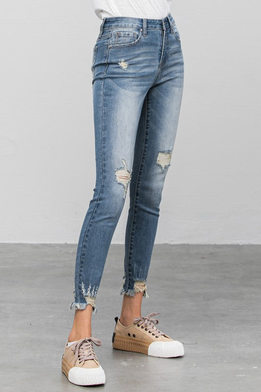 Insane Gene HIGH STRETCH MID RISE SKINNY JEANS