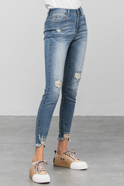 Insane Gene HIGH STRETCH MID RISE SKINNY JEANS