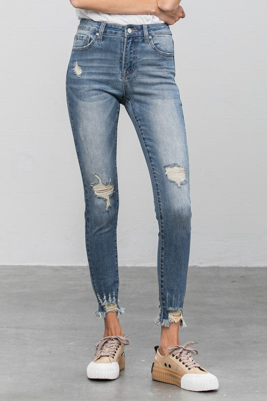 Insane Gene HIGH STRETCH MID RISE SKINNY JEANS