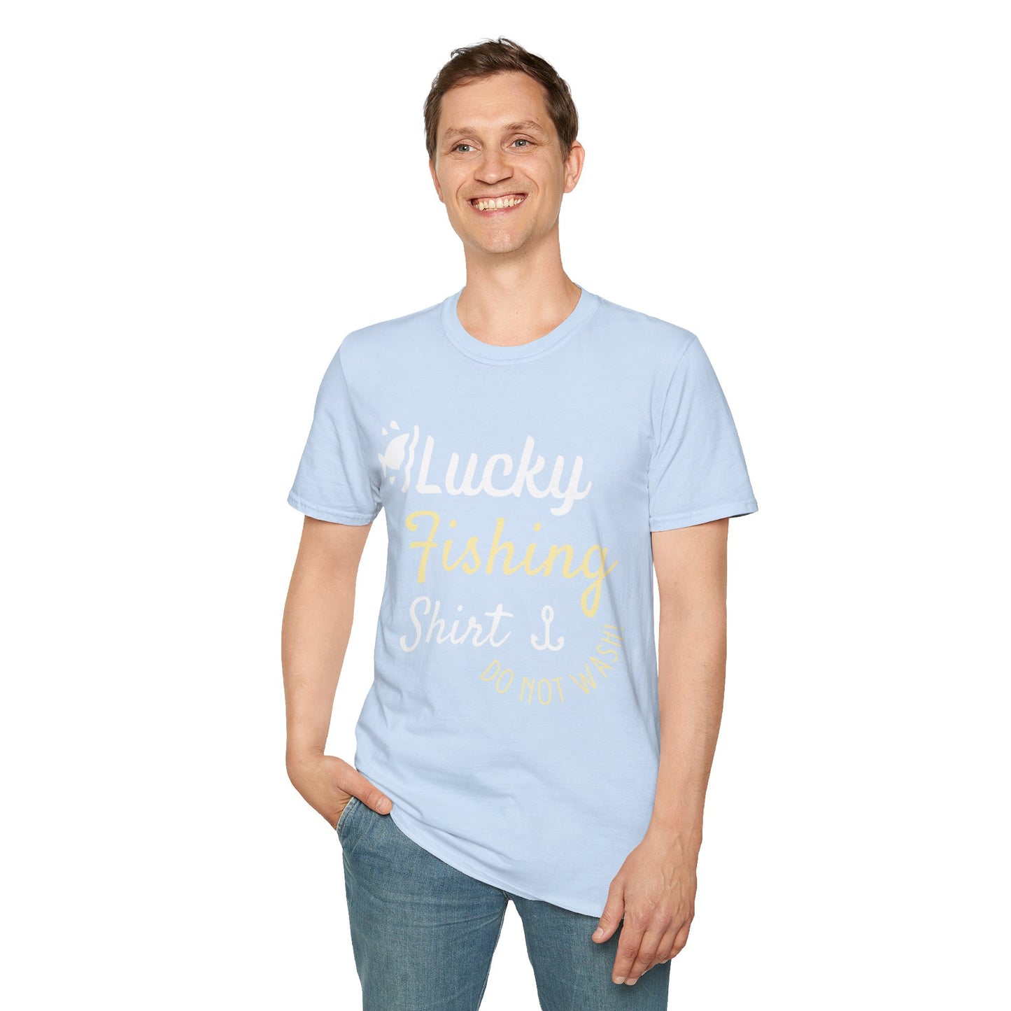 Lucky Fishing Shirt Unisex Softstyle T-Shirt