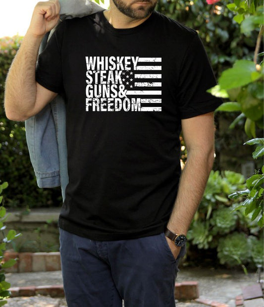 Whiskey Steak Guns & Freedom Tee