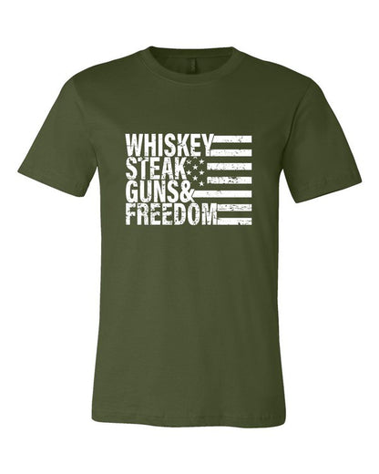 Whiskey Steak Guns & Freedom Tee Shirt