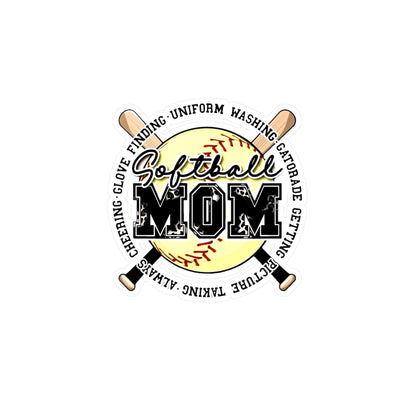 Softball Mom Vinyl Decals Softball Stickers