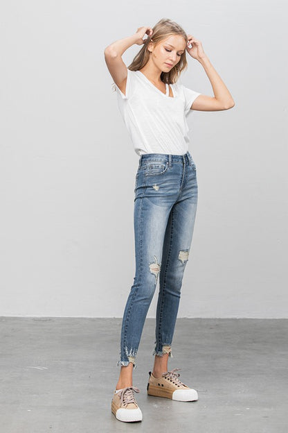 Insane Gene HIGH STRETCH MID RISE SKINNY JEANS