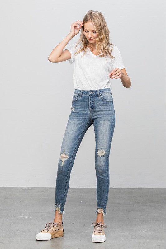 Insane Gene HIGH STRETCH MID RISE SKINNY JEANS