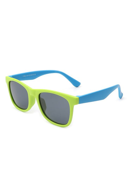 Cramilo Eyewear Children Rectangle Kids Polarized Sunglasses