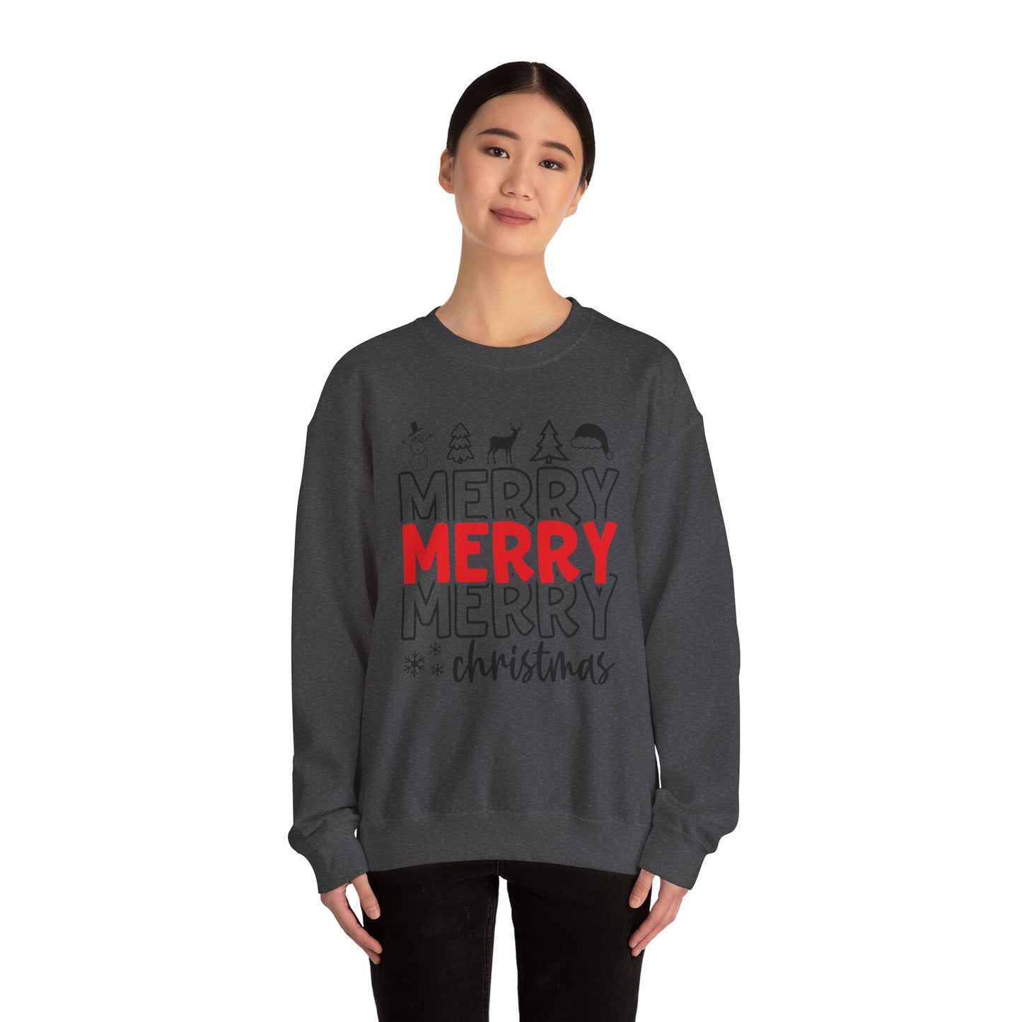 Merry Christmas Crewneck Unisex Sweatshirt Christmas Sweater Holidays Gift