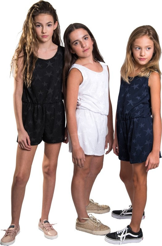 KIDS STAR LACE ROMPER