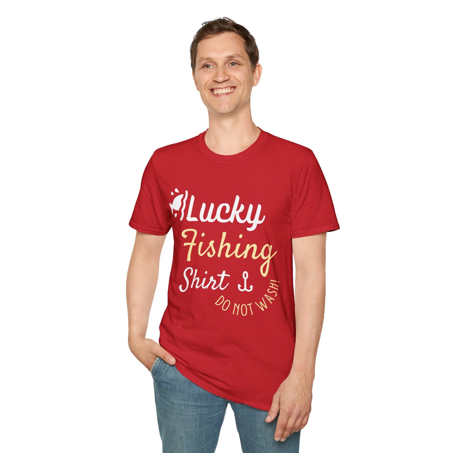 Lucky Fishing Shirt Unisex Softstyle T-Shirt