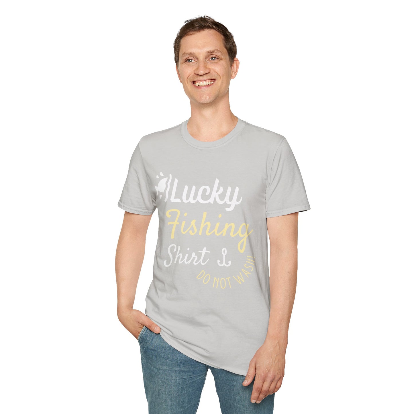 Lucky Fishing Shirt Unisex Softstyle T-Shirt