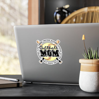 Softball Mom Vinyl Decals Softball Stickers