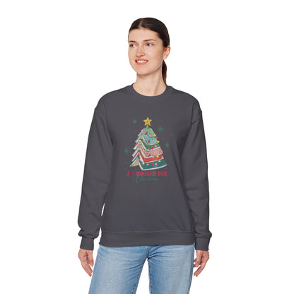 All Booked for Christmas Sweatshirt Bookworm Sweatshirt