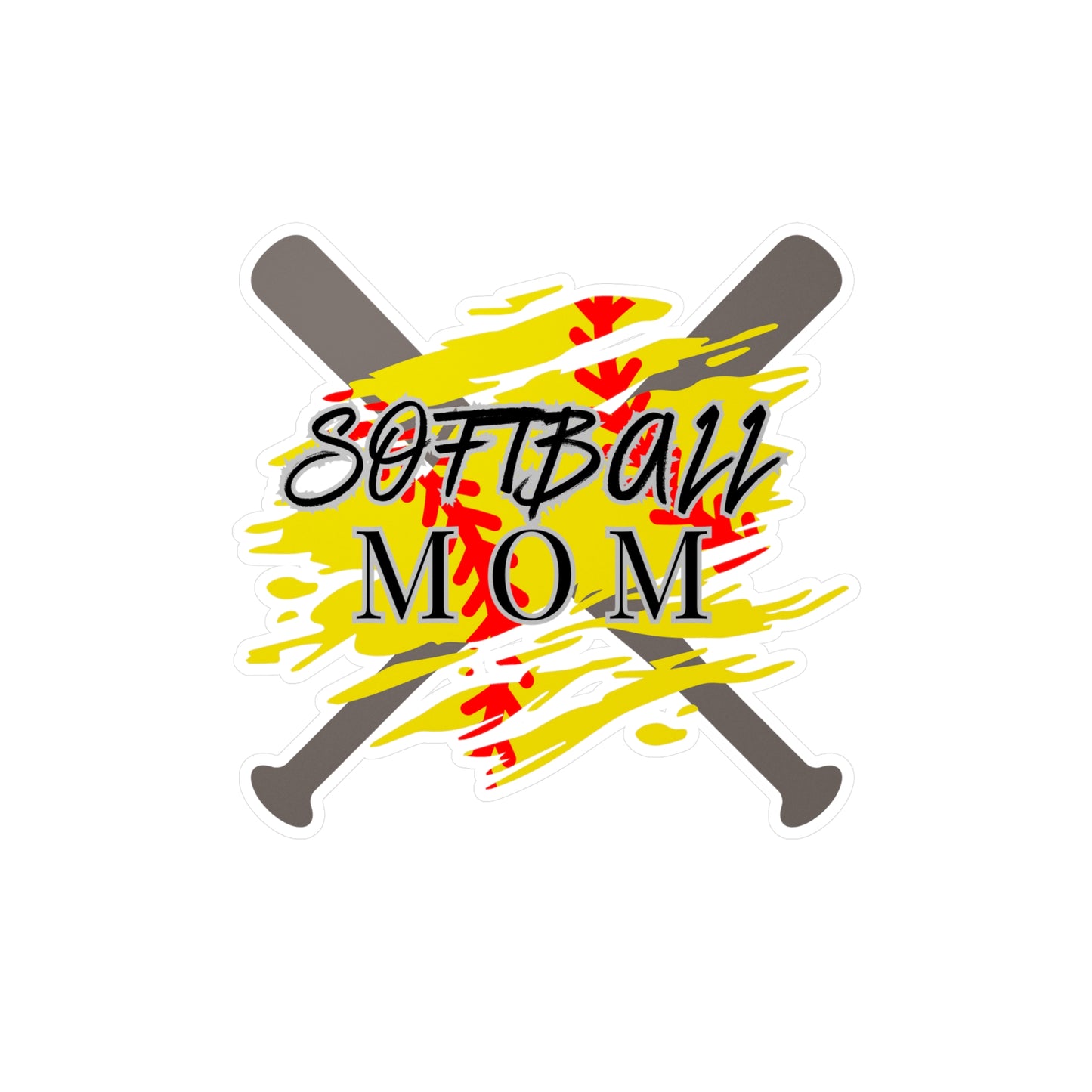 Softball Mom Stickers Kiss-Cut Vinyl Decals