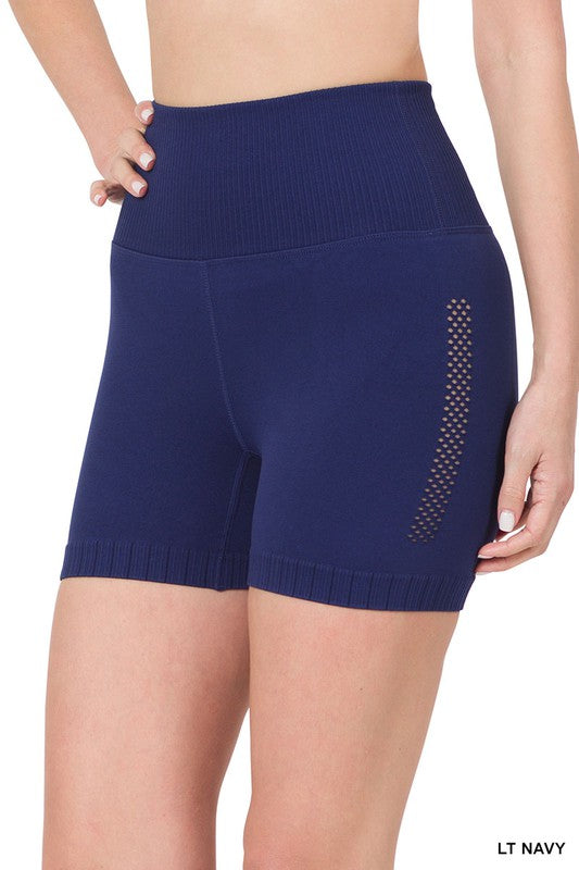 Zenana Seamless High Waisted Shorts