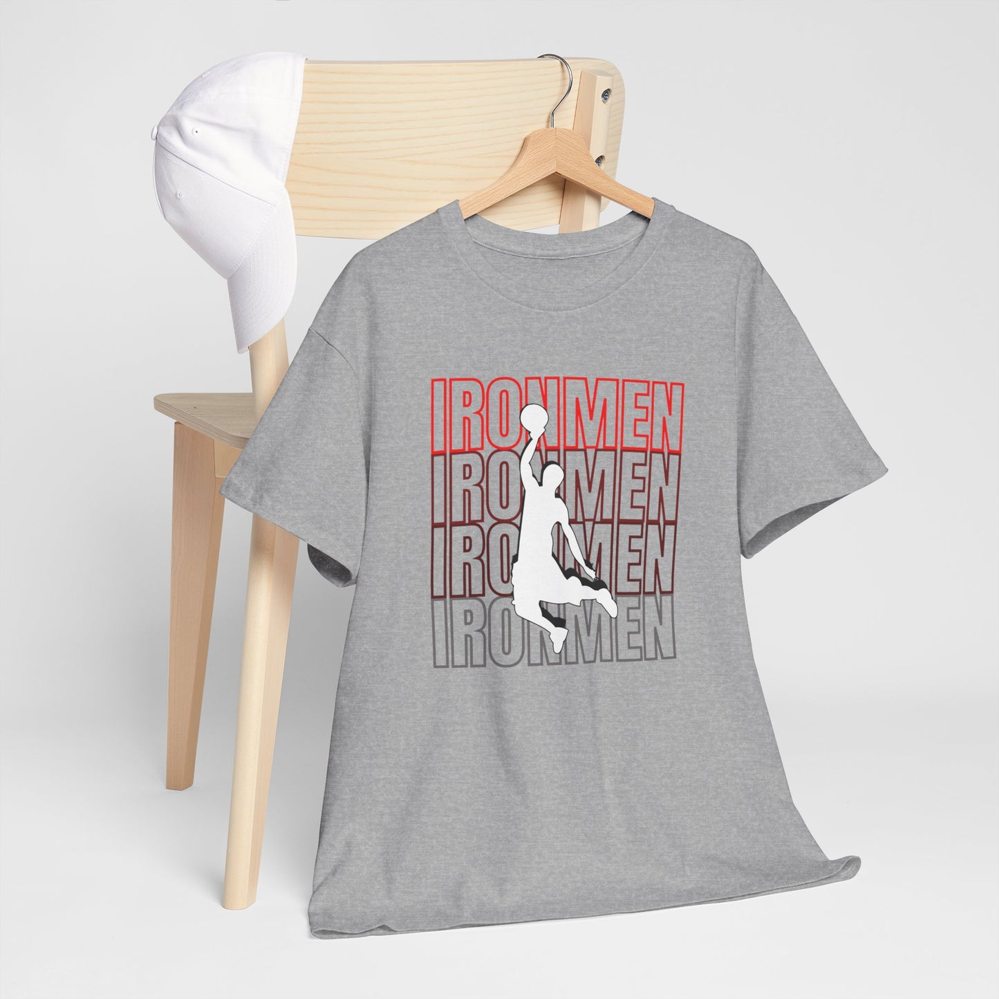 Ironmen Basketball Shirt Unisex Cotton Tee Basketball Shirt