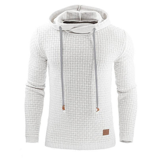 Men's Hooded Sweatshirt Long Sleeve Knitted Hoodie Sweatshirt Pullover Sweater