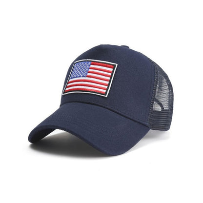 American Flag Unisex Trucker Hat Adjustable Snap Cap