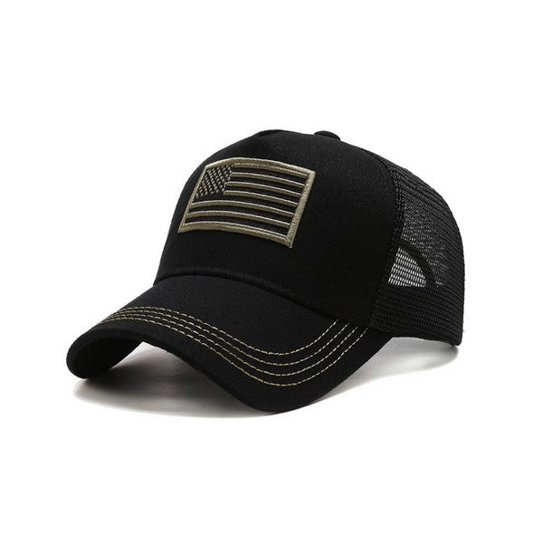 American Flag Unisex Trucker Hat Adjustable Snap Cap