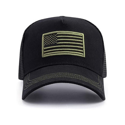 American Flag Unisex Trucker Hat Adjustable Snap Cap