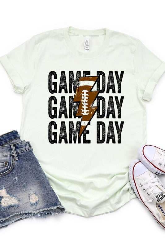 Football Game Day Unisex Short Sleeve Shirt Comfortable Women