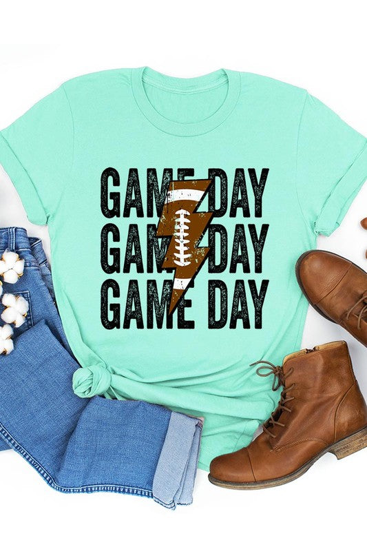 Football Game Day Unisex Short Sleeve Shirt Comfortable Women