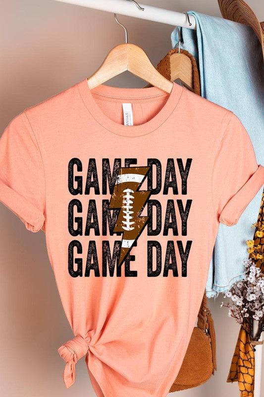 Football Game Day Unisex Short Sleeve Shirt Comfortable Women