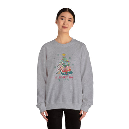 All Booked for Christmas Sweatshirt Bookworm Sweatshirt